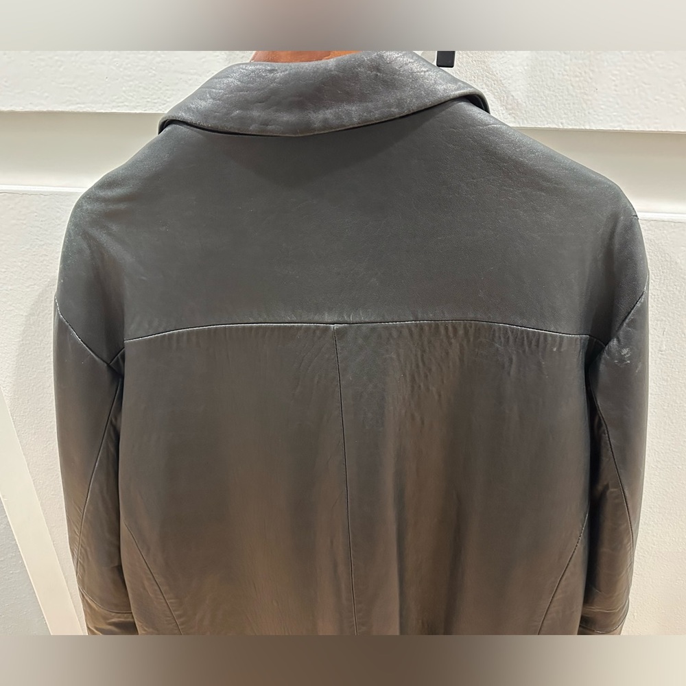 Kenneth Cole Reaction black Leather Jacket - Picture 3 of 11